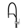 Gessi Inedito Goose Neck Semi Professional Spray Mixer in Chrome