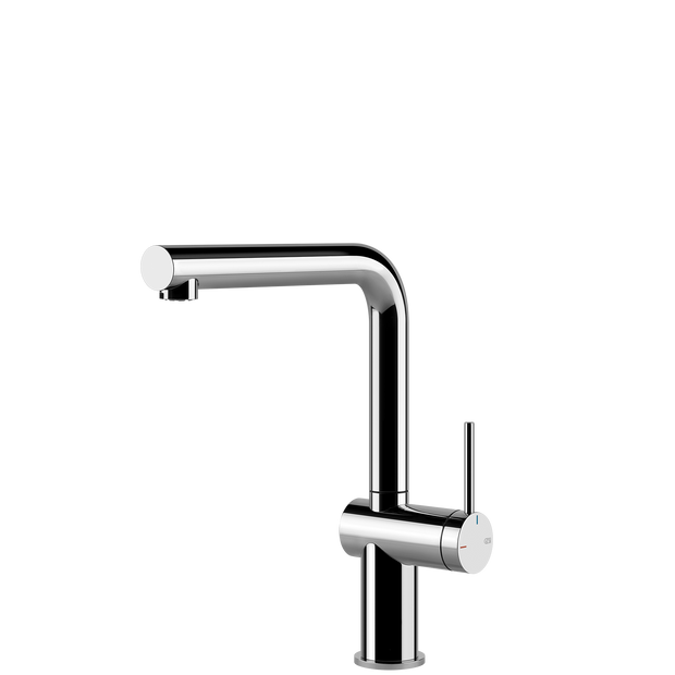 Gessi Inedito Right Angle Swivel Mixer in Chrome