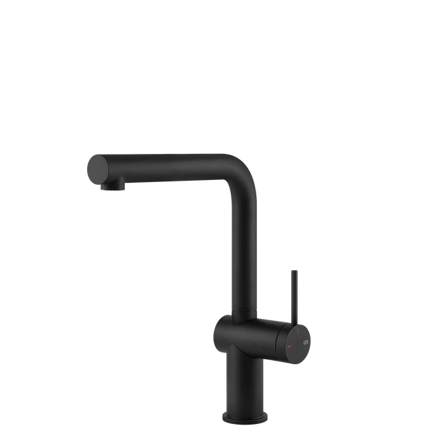 Gessi Inedito Right Angle Swivel Mixer in Matte Black