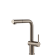 Gessi Inedito Right Angle Pull Out Mixer in Brushed Nickel