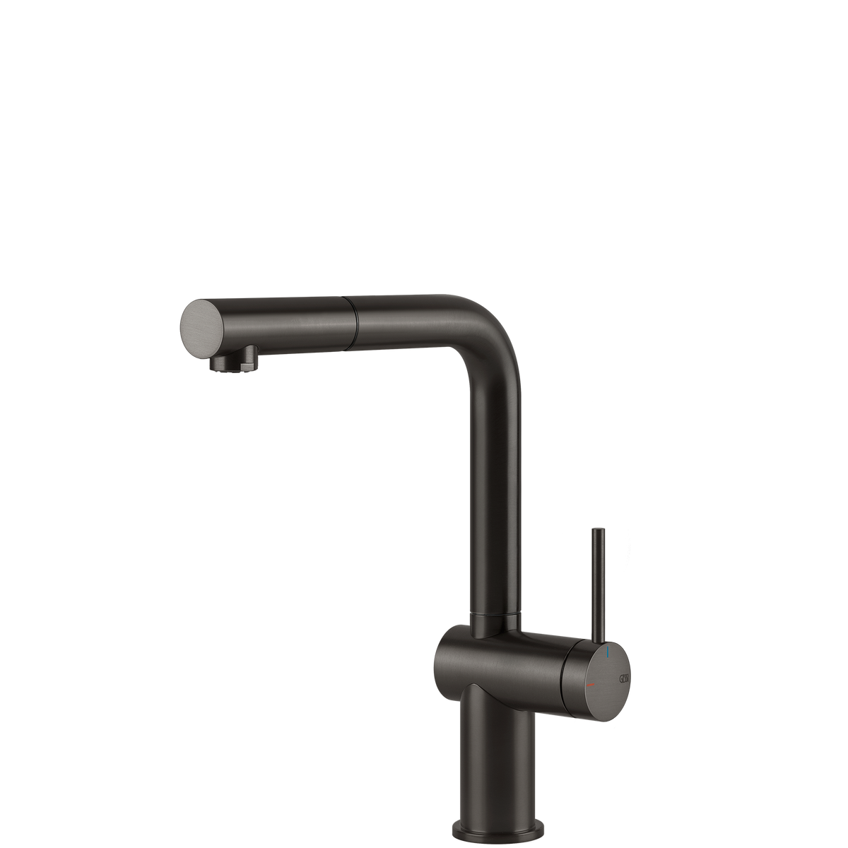 Gessi Inedito Right Angle Pull Out Mixer in Brushed Black
