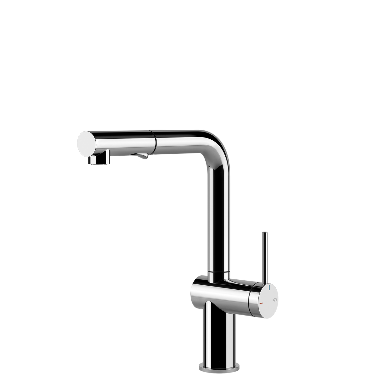 Gessi Inedito Right Angle Pull Out Spray Mixer in Chrome