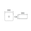 Zenmo Dior-SQ Above Counter Basin