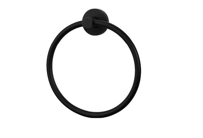 Zenmo Jess Towel Ring in Matte Black