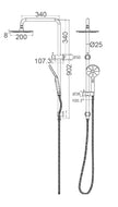 Zenmo Mondo Multifunction Shower Rail TP1300