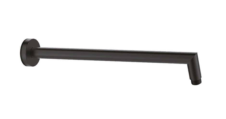 Zenmo Doccia Round L Shaped Shower Arm in Matte Black