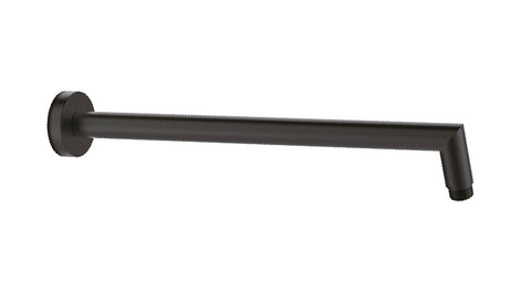 Zenmo Doccia Round L Shaped Shower Arm in Matte Black