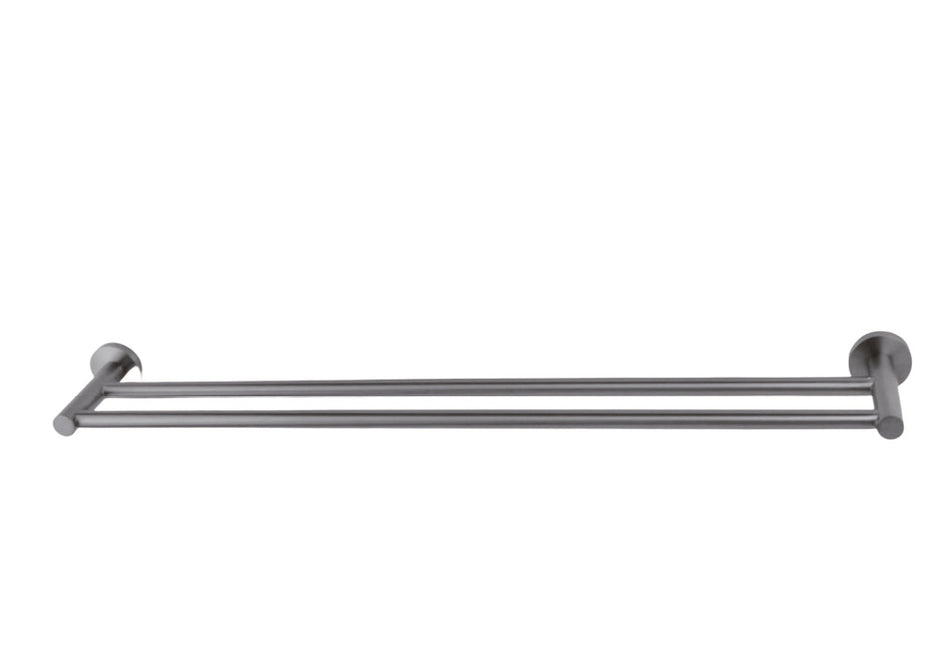 Zenmo Jess 75cm Double Towel Rail in Gun Metal