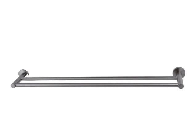 Zenmo Jess 75cm Double Towel Rail in Gun Metal
