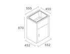 Zenmo Lavassa 35L Laundry Trough and Cabinet 555mm