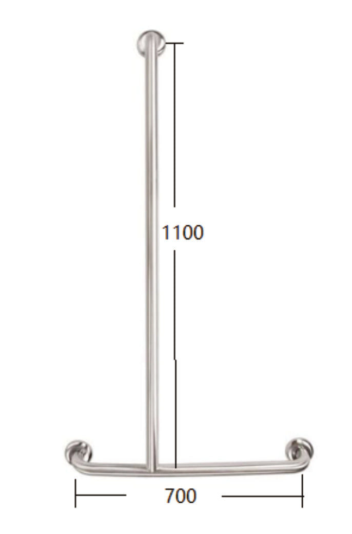 Zenmo Mobi Care T Shape Shower Rail Left Hand