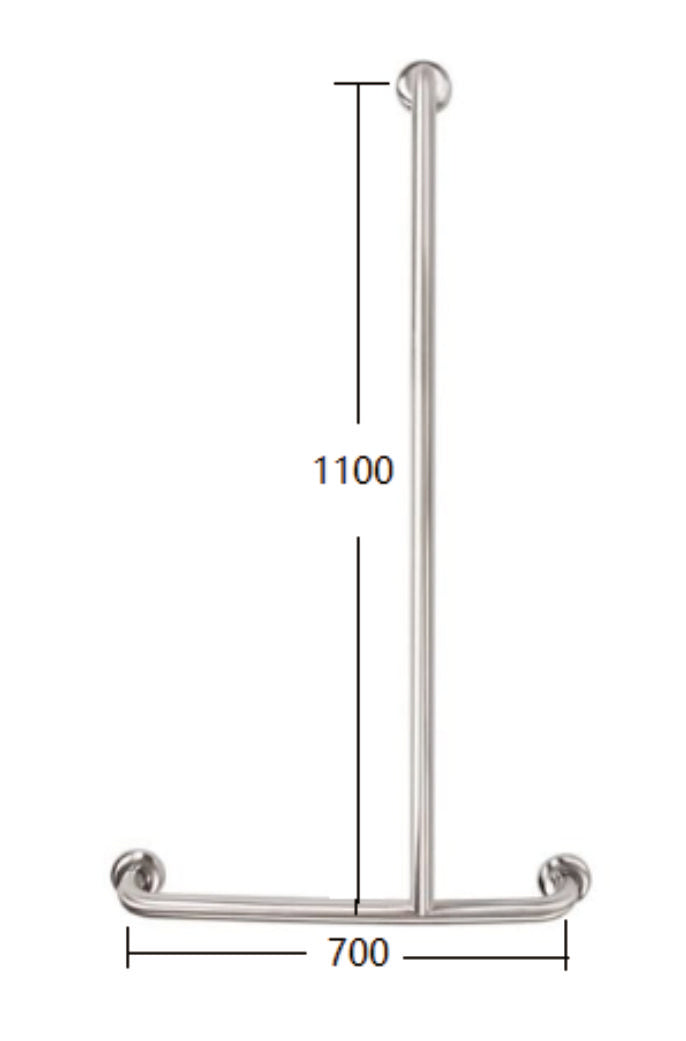 Zenmo Mobi Care T Shape Shower Rail Right Hand