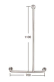 Zenmo Mobi Care T Shape Shower Rail Right Hand