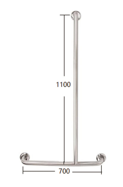 Zenmo Mobi Care T Shape Shower Rail Right Hand