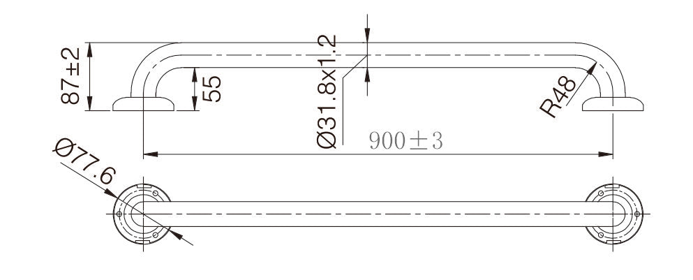 Zenmo Mobi Care 900mm Grab Rail