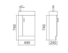 Zenmo Piccolo Floor Standing Vanity 500mm