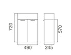 Zenmo Tiny Wall Hung Vanity 500mm