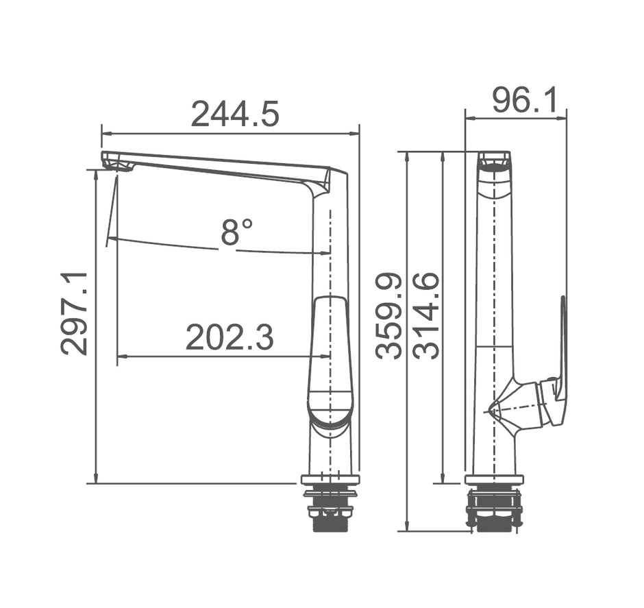 Zenmo Exon Sink Mixer