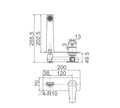 Zenmo Exon Wall Basin and Bath Set Mixer