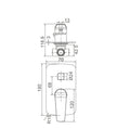 Zenmo Exon Shower Mixer with Diverter