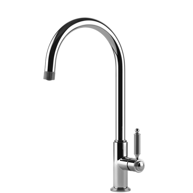 Gessi Venti20 Goose Neck Swivel Mixer in Chrome
