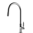 Gessi Venti20 Goose Neck Pull Out Mixer in Chrome