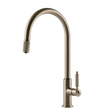 Gessi Venti20 Goose Neck Pull Out Mixer in Brushed Nickel