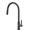 Gessi Venti20 Goose Neck Pull Out Mixer in Brushed Black