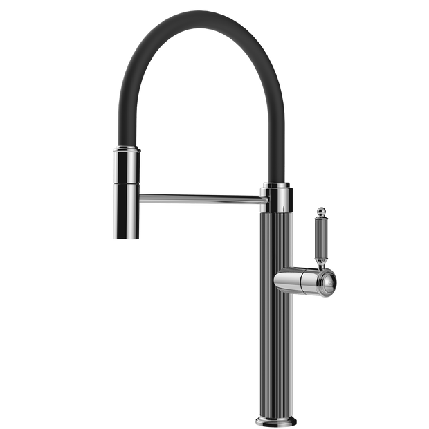 Gessi Venti20 Goose Neck Semi Professional Mixer in Chrome