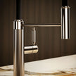 Gessi Venti20 Goose Neck Semi Professional Mixer in a styled room