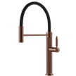 Gessi Venti20 Goose Neck Semi Professional Mixer in Brushed Copper