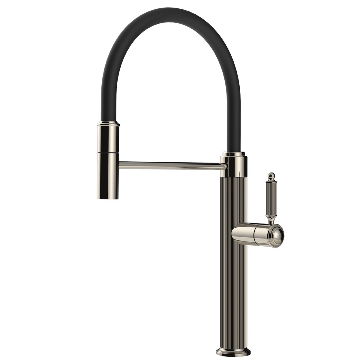 Gessi Venti20 Goose Neck Semi Professional Mixer in Nickel