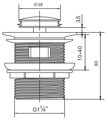 WBPLUG 32 0 BN OR WBPLUG 32MM BN