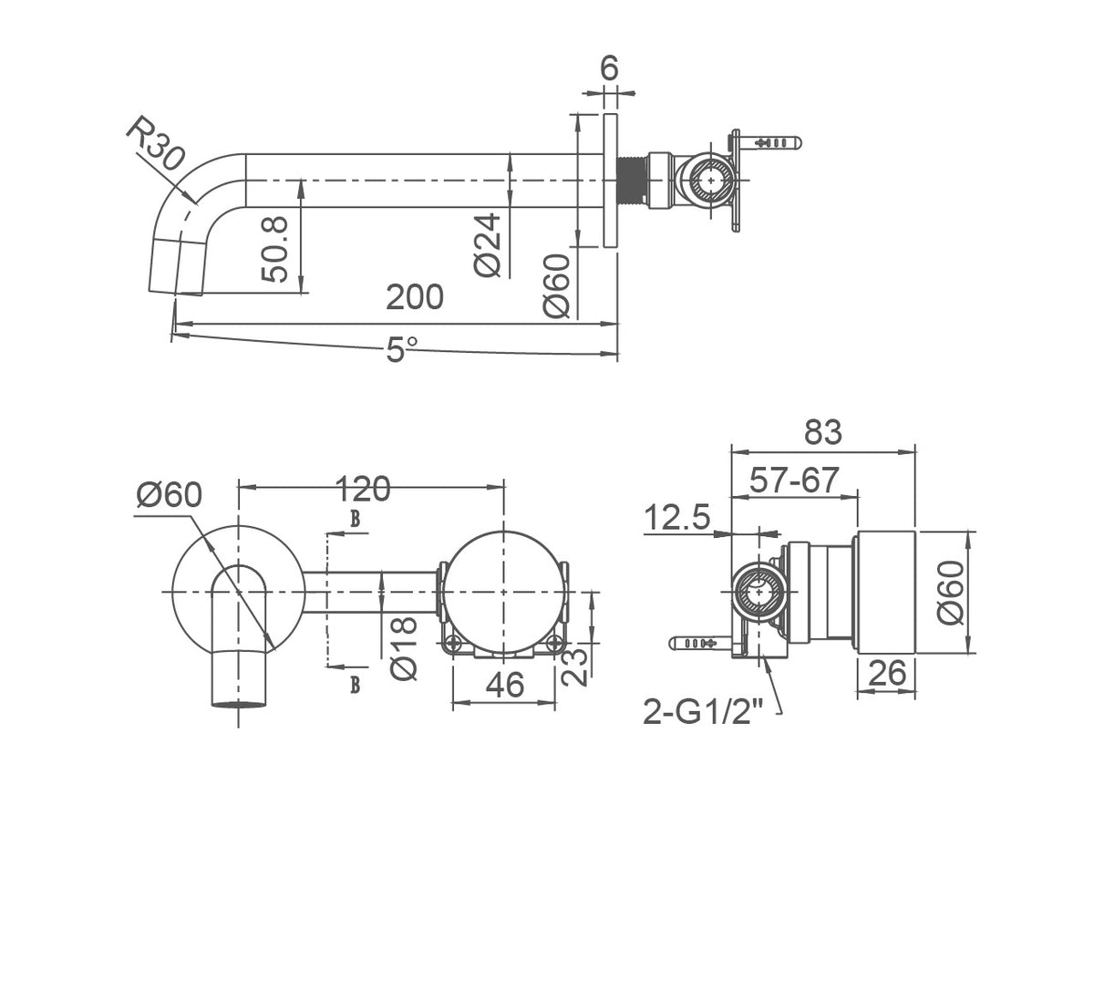 Zenmo Vivo Basin and Bath Set