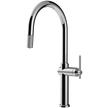 Gessi Habito Goose Neck Pull Out Mixer in Chrome