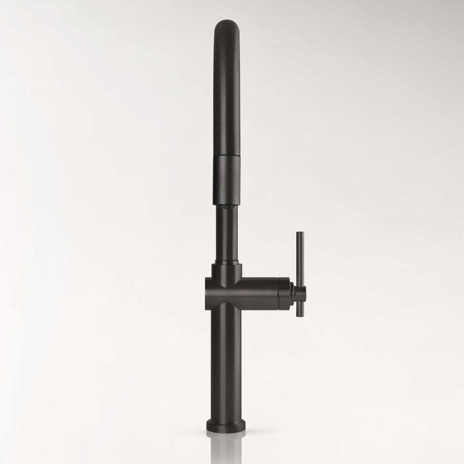 Gessi Habito Goose Neck Pull Out Mixer in a styled room
