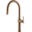 Gessi Habito Goose Neck Pull Out Mixer in Warm Bronze