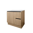 Zenmo Nutro Lux Floor Standing Vanity 900mm White Stone Top (basin not included)