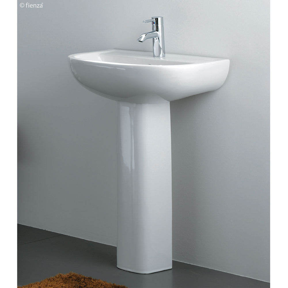 RAK Compact 550 Pedestal Basin, Gloss White