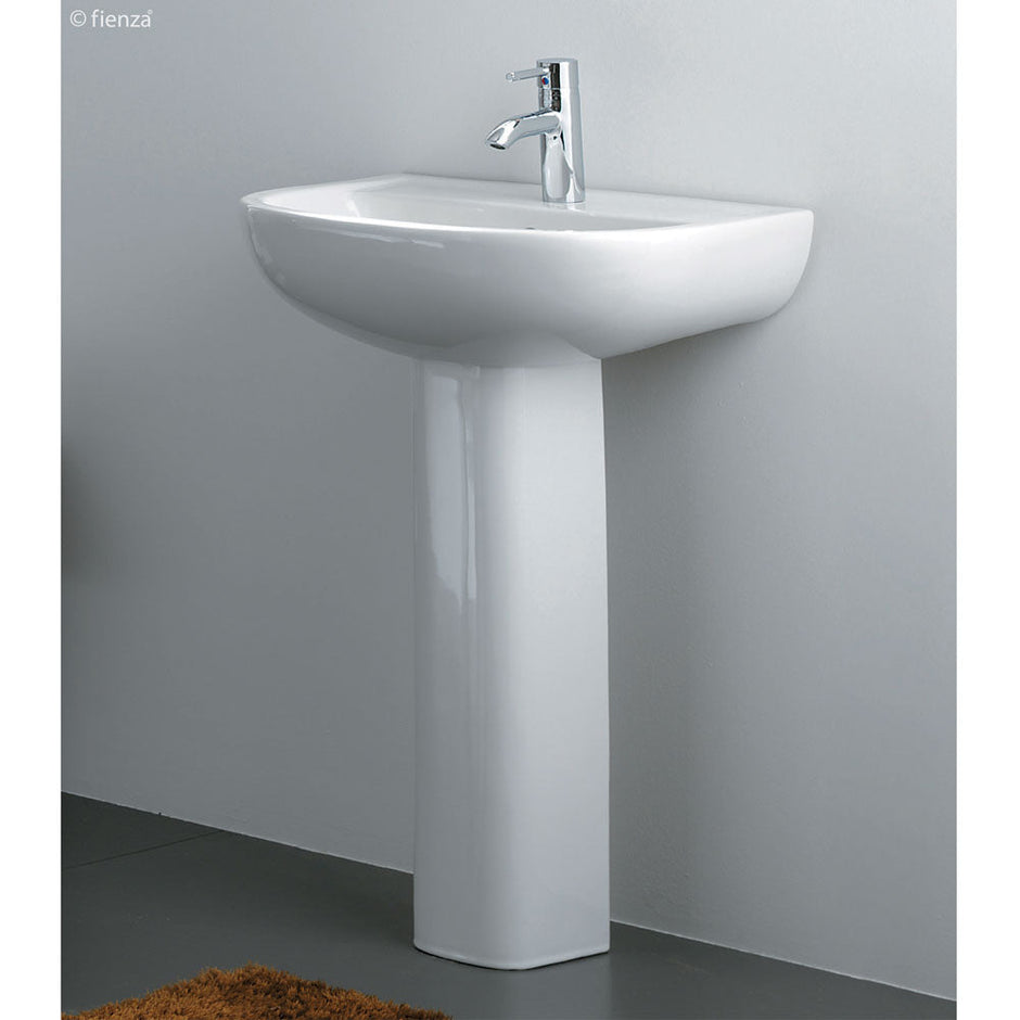 RAK Compact 550 Pedestal Basin, Gloss White