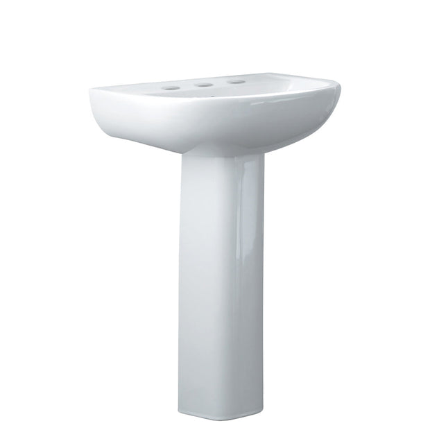 Fienza RAK Compact 550 Pedestal Basin, Gloss White