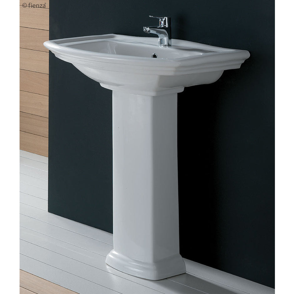 RAK Washington Pedestal Basin, Gloss White