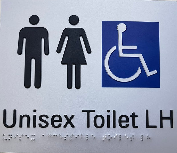 Zenmo Mobi Care Sign Unisex Accessible Toilet Left Hand