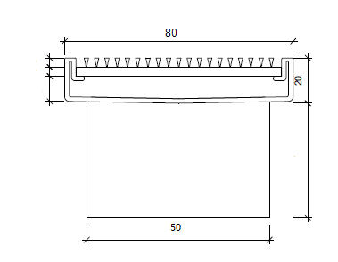 Zenmo Stainless Steel Shower Channel 1100mm