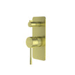 Zenmo Tiara Shower Mixer with Diverter in Brushed Brass