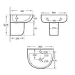 Zenmo Vola Wall Hung Basin with Bracket