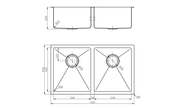 Zenmo Nixon Double Bowl Undermount Sink