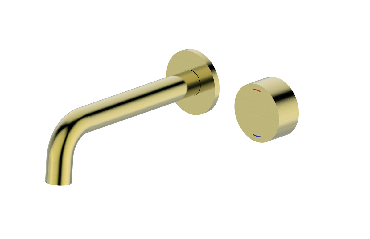 Zenmo Vivo Basin and Bath Set in Brushed Brass