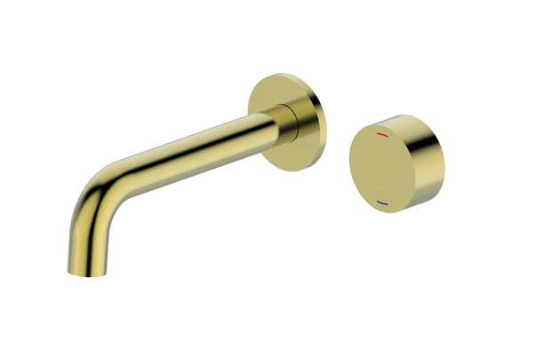 Zenmo Vivo Basin and Bath Set in Brushed Brass