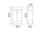 Zenmo Tiny Floor Standing Vanity 500mm